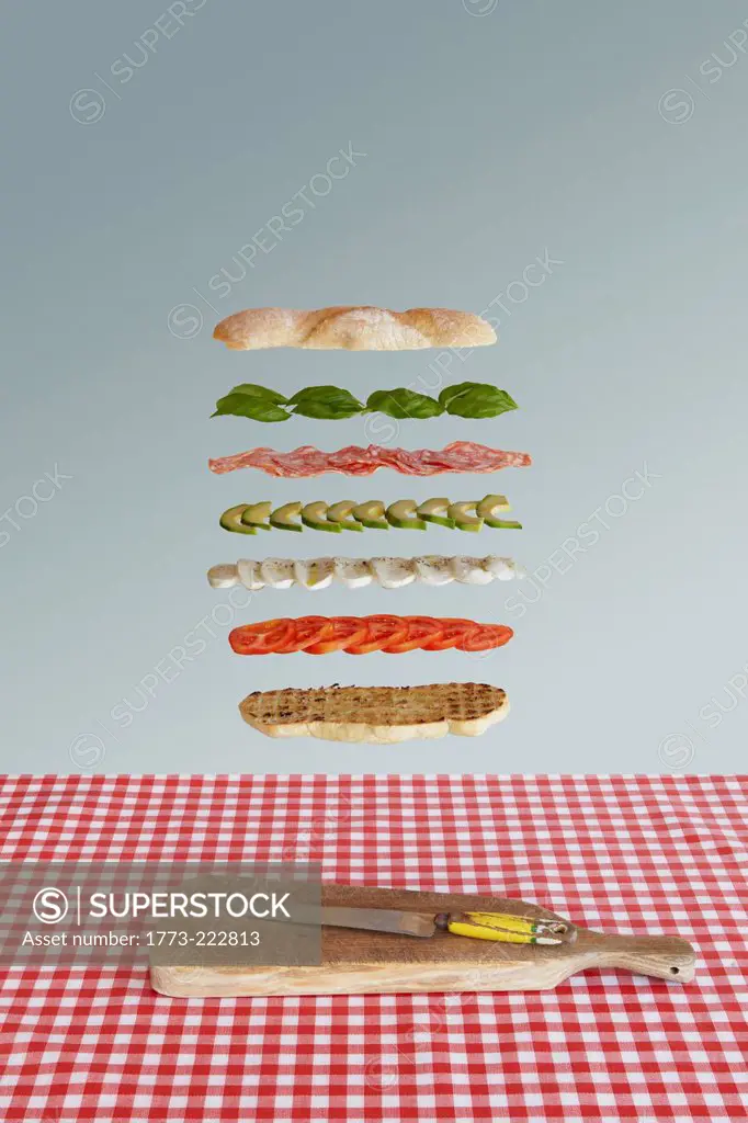 Italian sandwich deconstructed