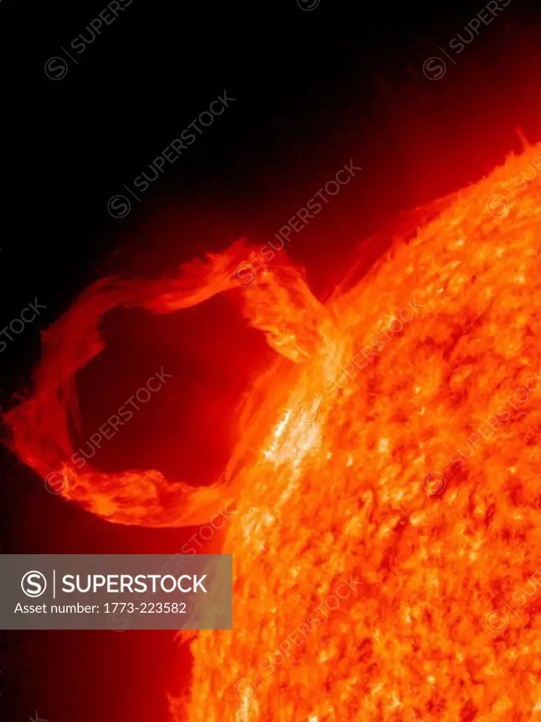 Photo of solar prominence