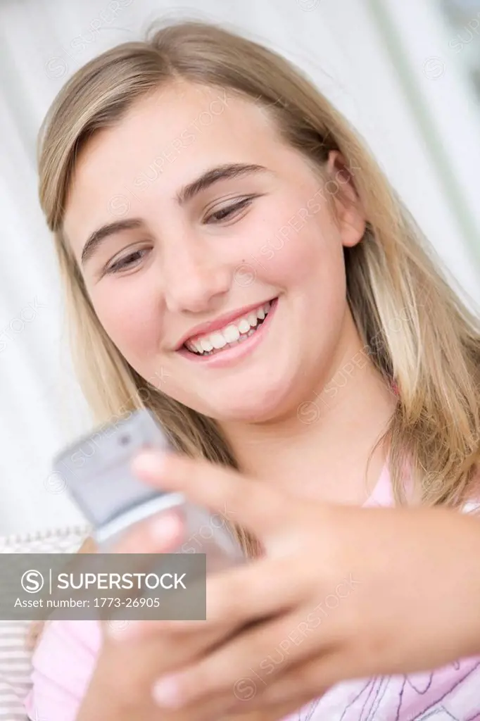 Teenage Girl on mobile phone