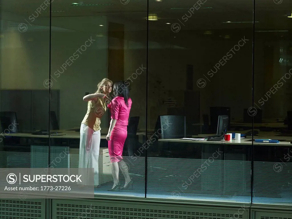 Two women arguing in an office