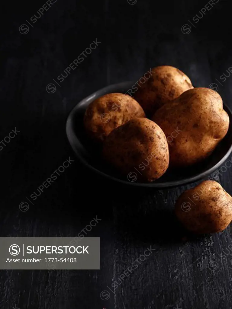 Close up of bowl of potatoes