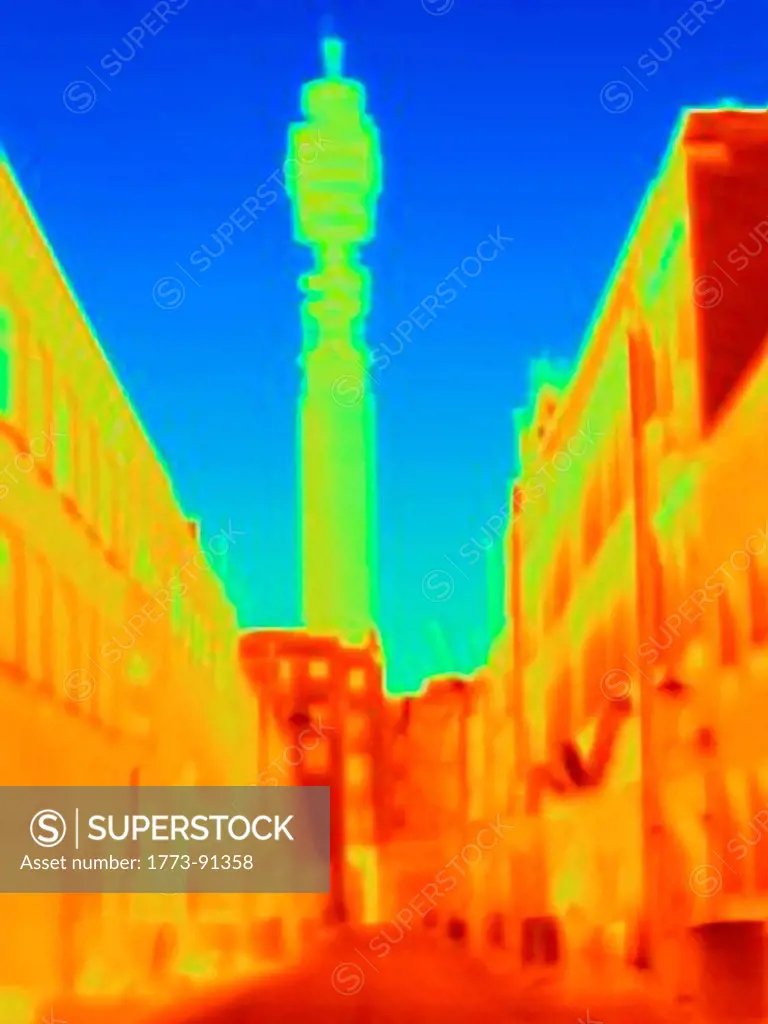 Thermal image of BT Tower