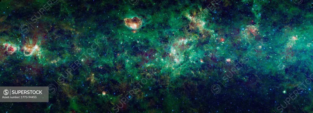 Section of the Milky Way galaxy