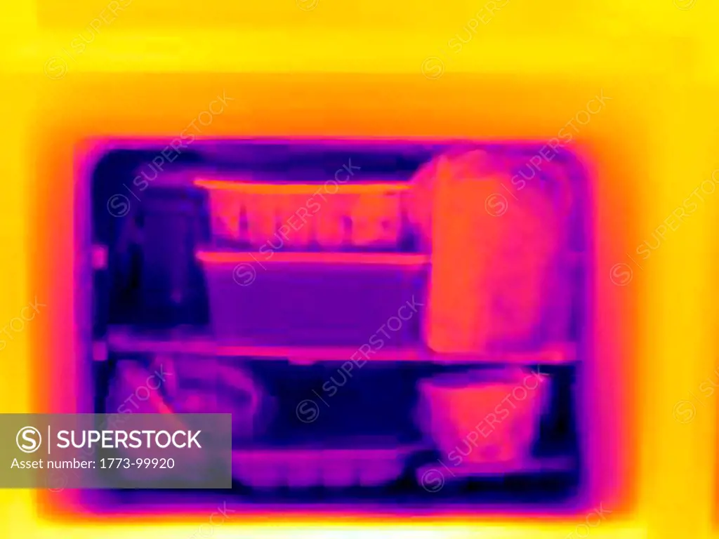 Thermal image of freezer