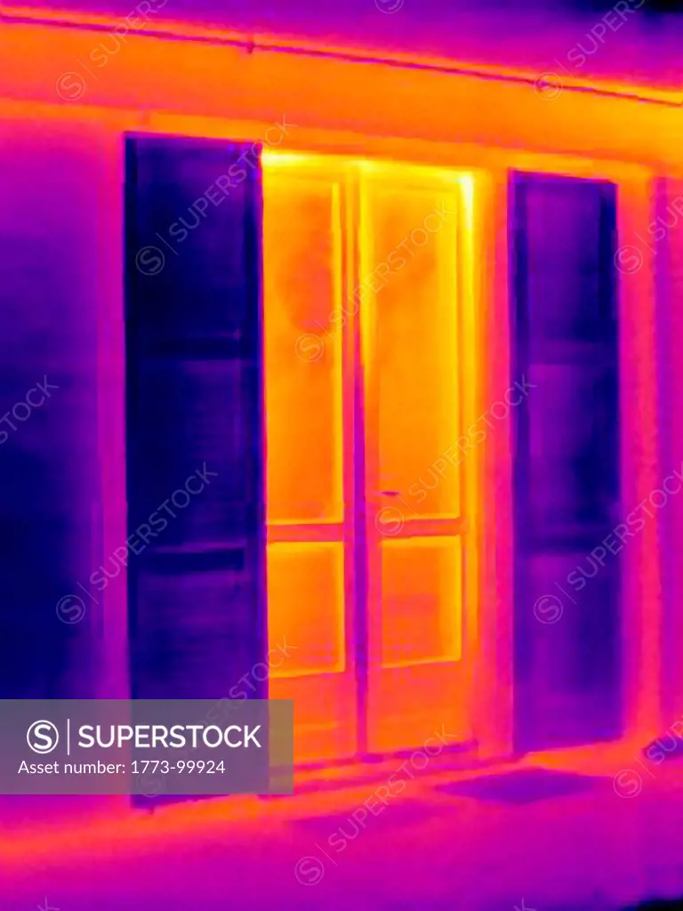 Thermal image of doors