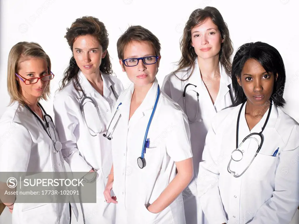 Group of young doctors