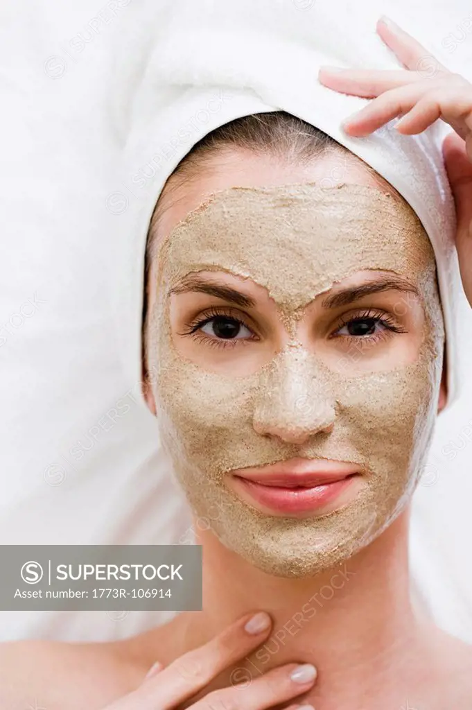 Woman with face mask