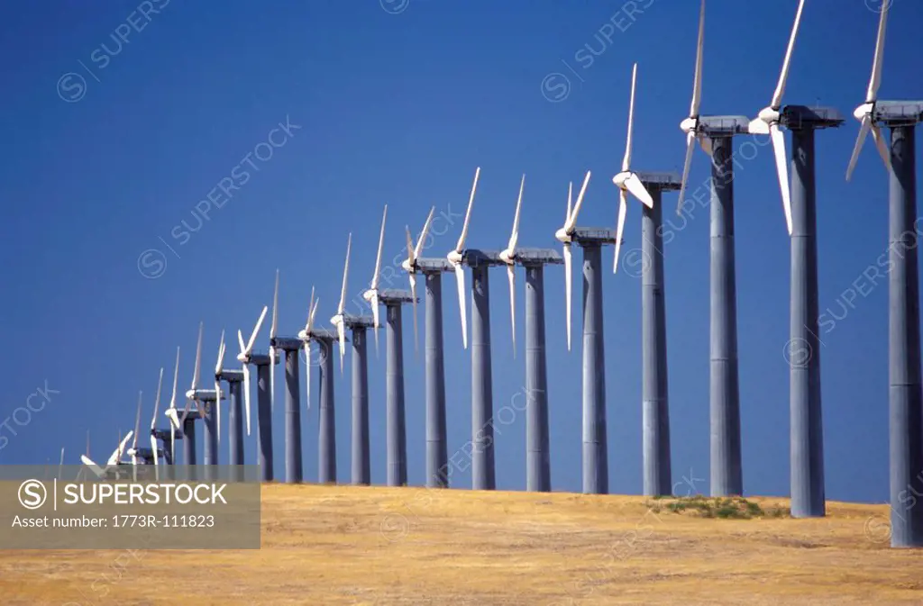 Wind turbine generators in California