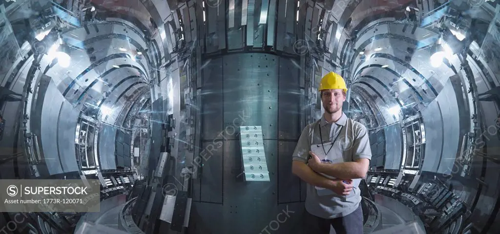 Scientist Inside A Fusion Reactor