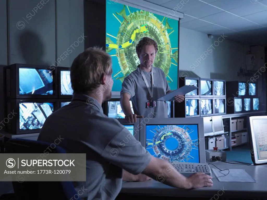 Fusion Reactor Scientists At Work