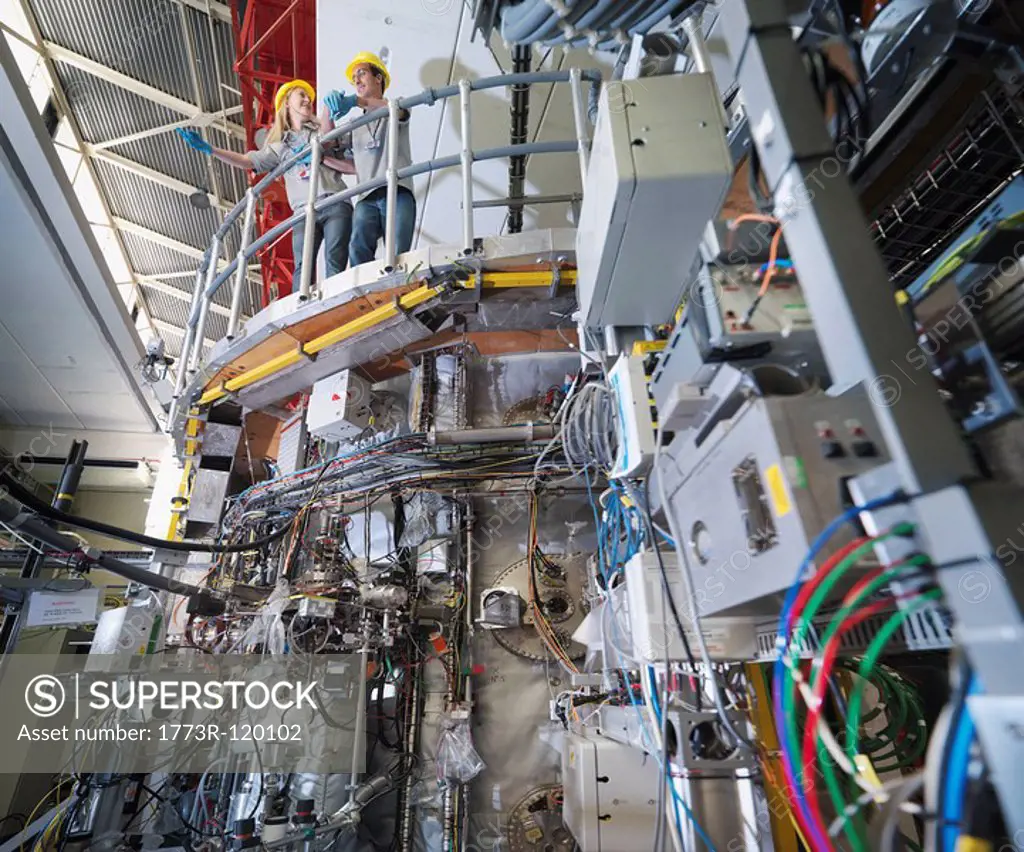 Fusion Reactor Scientists at Work