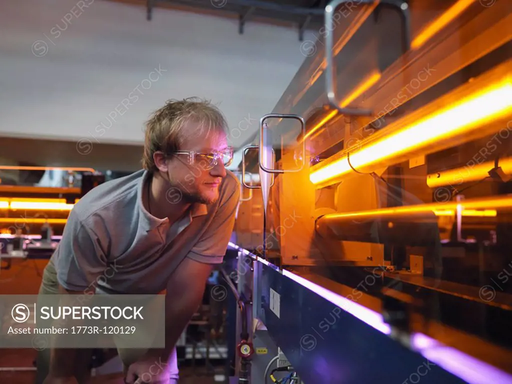 Fusion Reactor Scientist With Laser