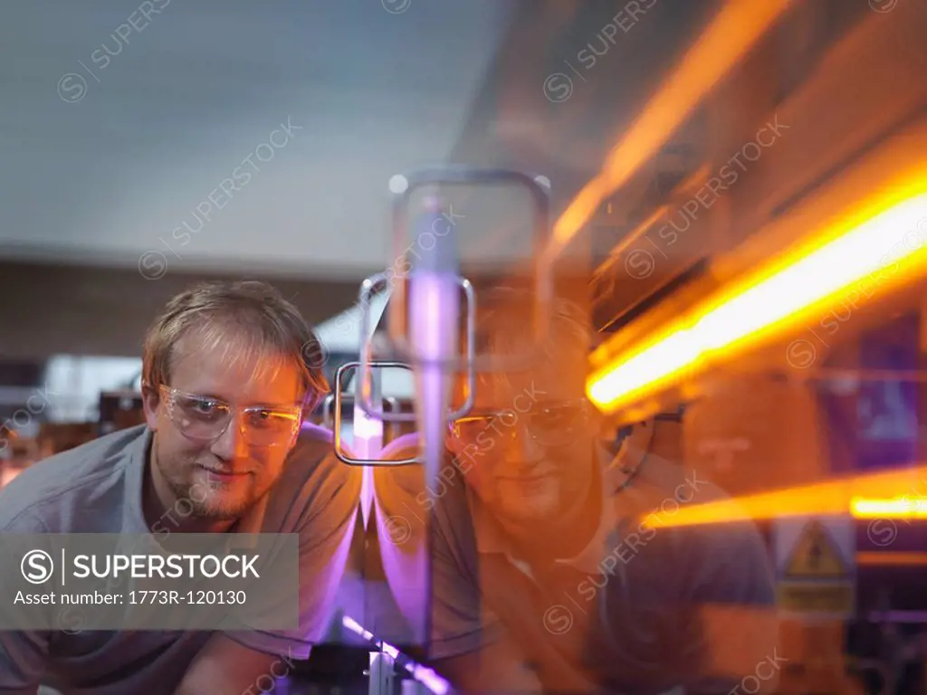 Fusion Reactor Scientist With Laser