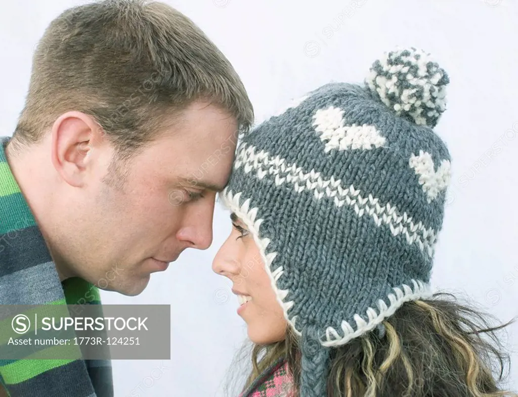 Couple looking each other in the eye