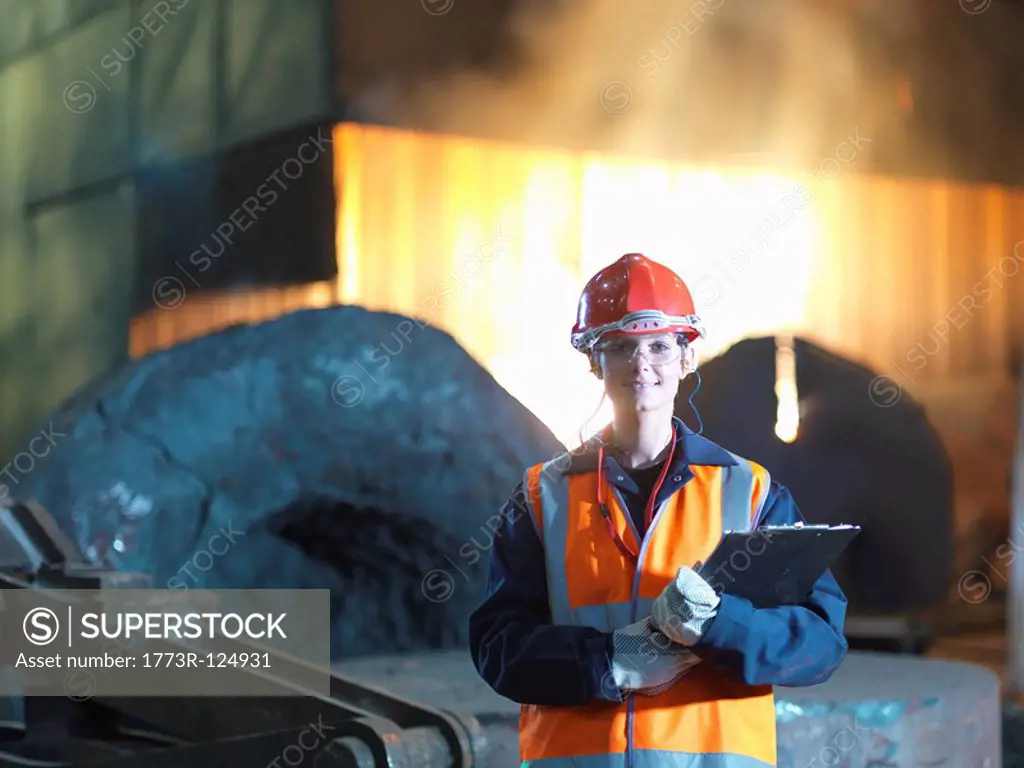 Portrait Of Female Steel Engineer