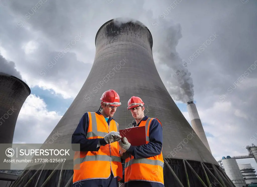 Workers At Coal Fired Power Station