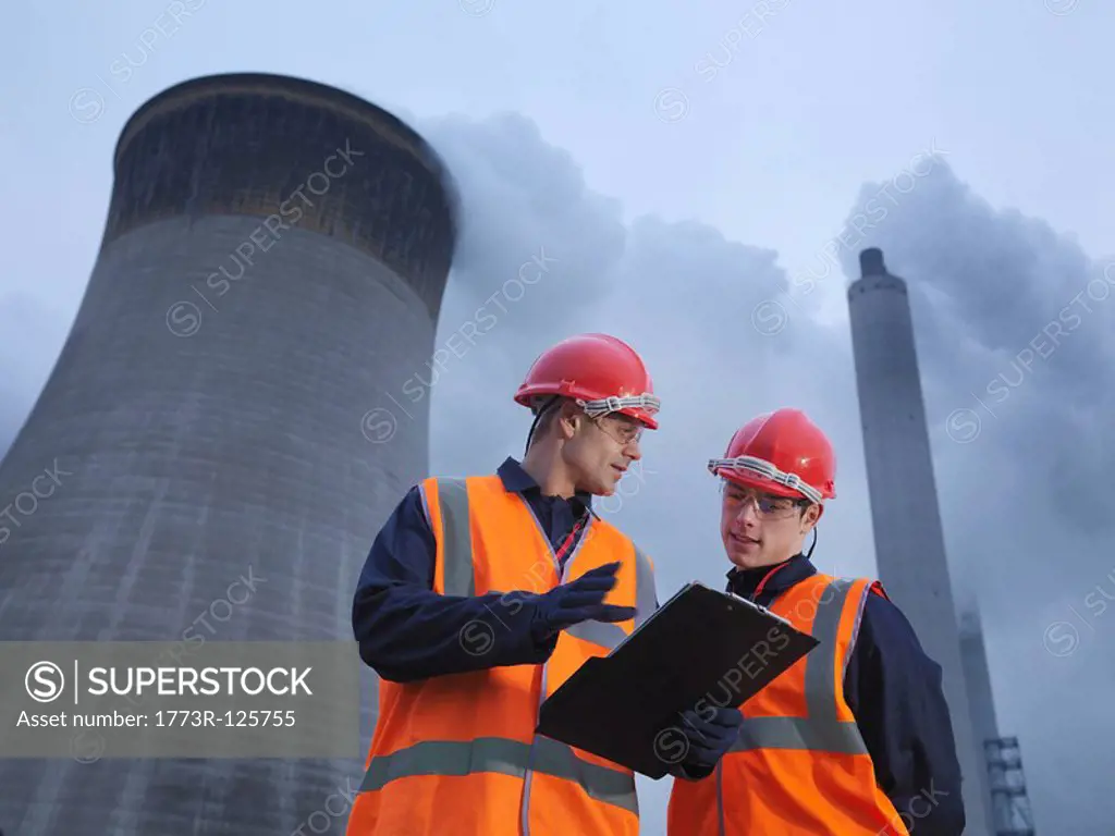 Workers & Coal Fired Power Station