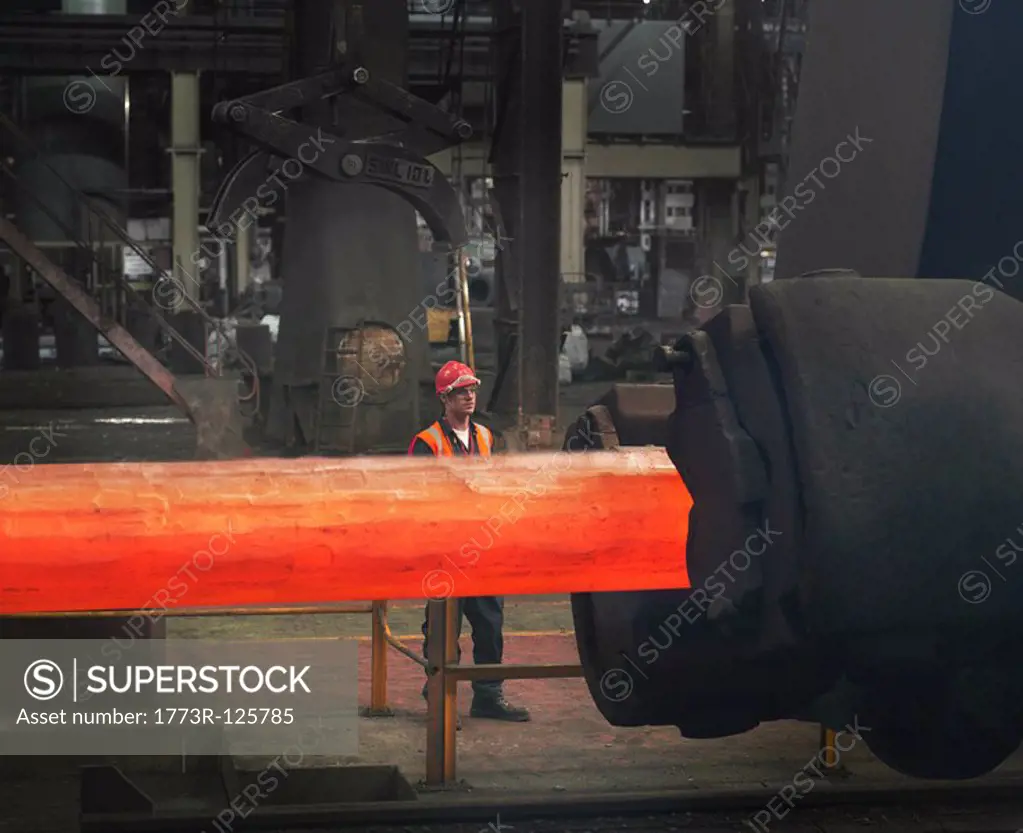 Worker With Steel Forge
