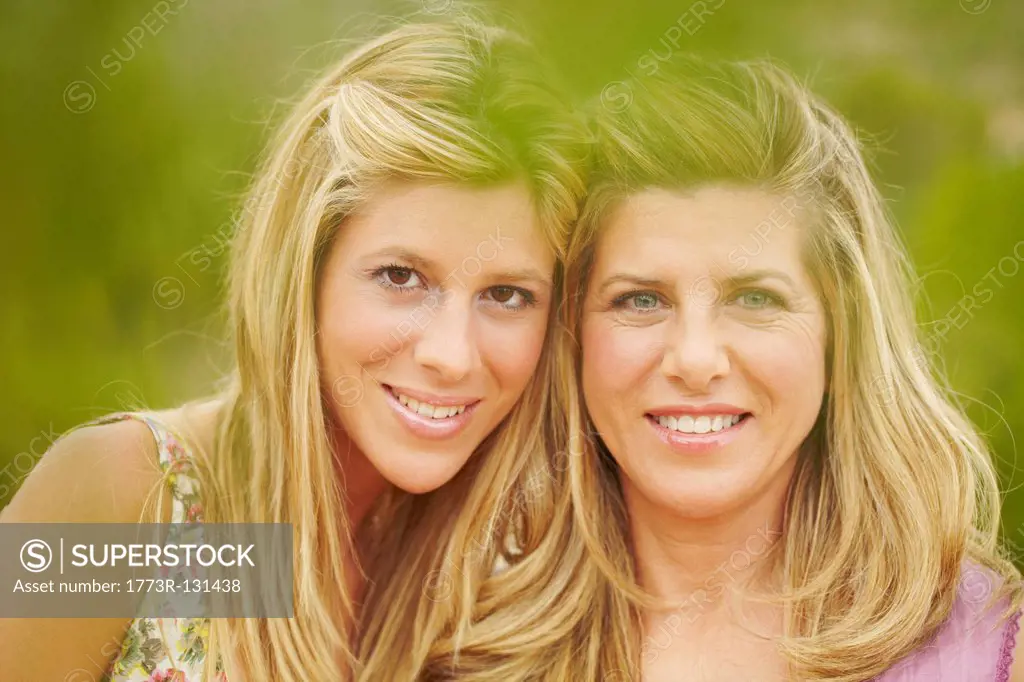 Portrait of mother and grown_up daughter