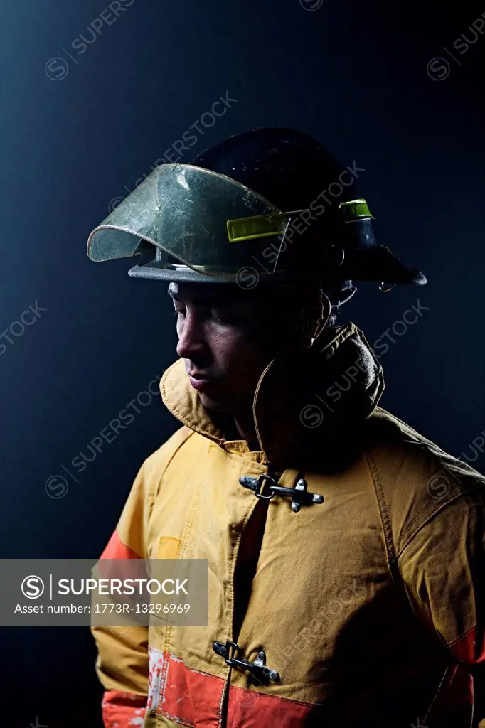 Portrait of firefighter