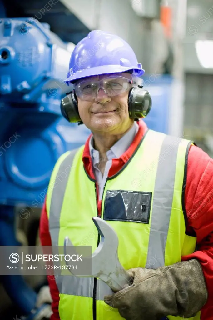 Portrait of an industrial worker
