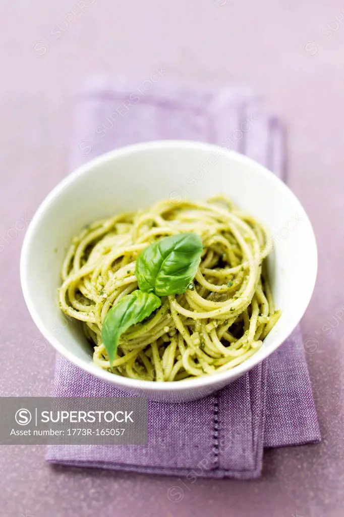 Spaghetti with Pesto Genovese