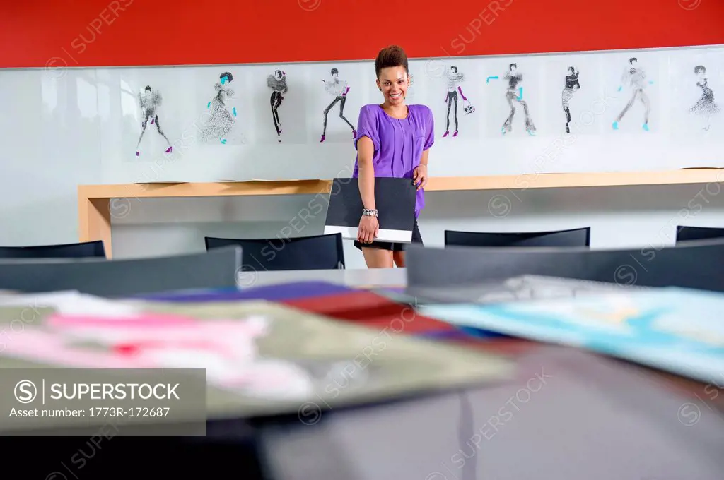 Businesswoman standing in office