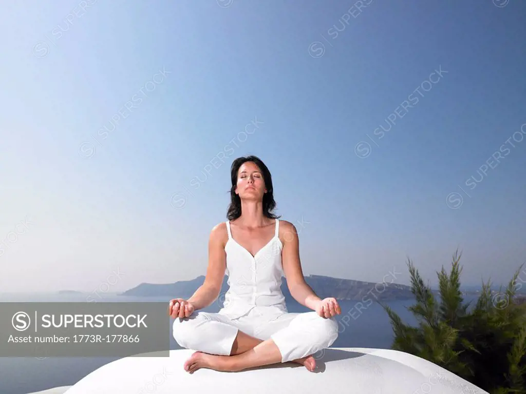 Woman in a yoga session