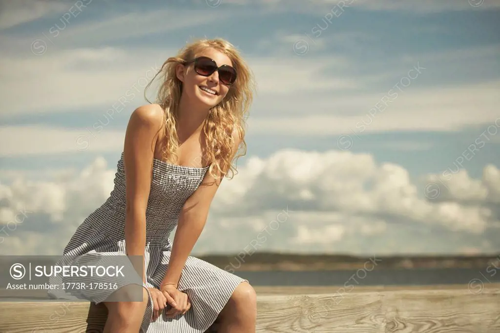 Young Woman in summer dress