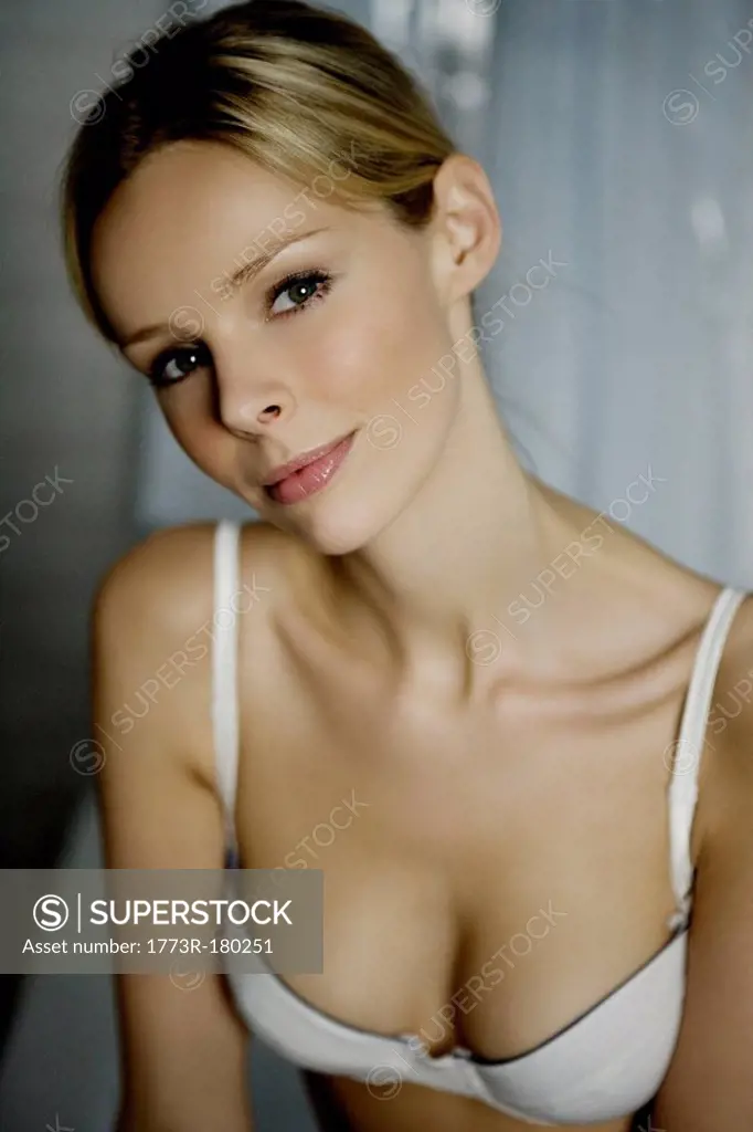 Portrait of woman in lingerie