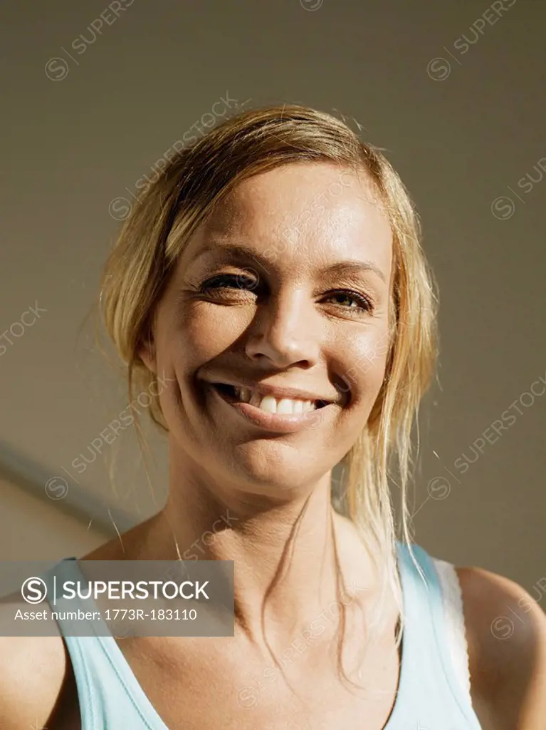 Woman, smiling, portrait, close-up