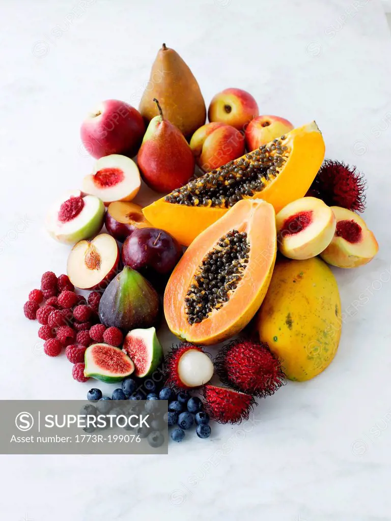 Variety of fresh fruits