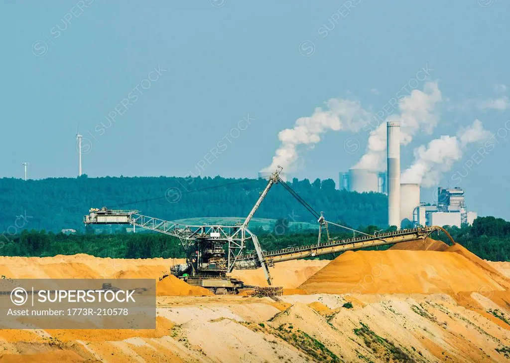 Brown coal extraction, Juchen, Germany