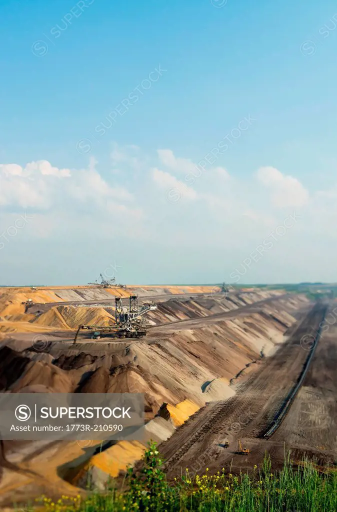 Opencast mine for brown coal, Juchen, Germany