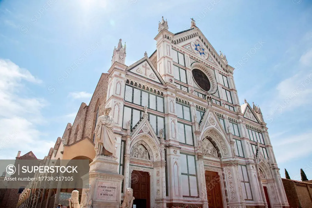 Santa Croce church, Piazza di Santa Croce, Florence, Tuscany, Italy