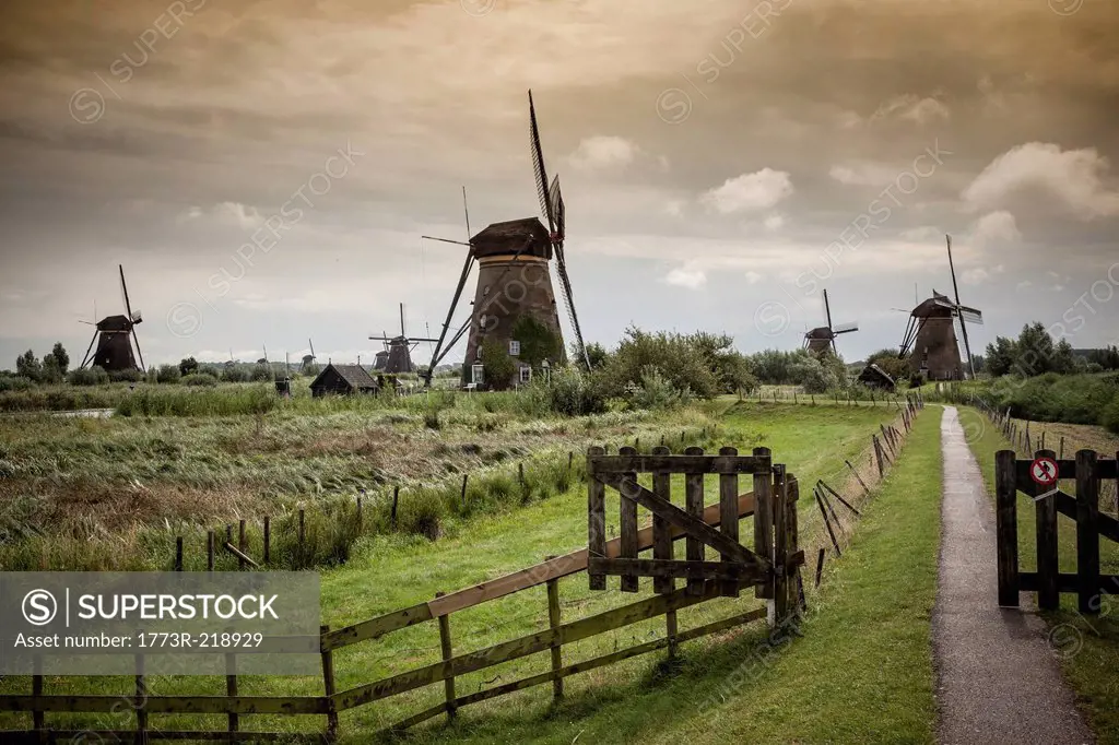 Windmills, Kinderdijk, Olanda, Amsterdam