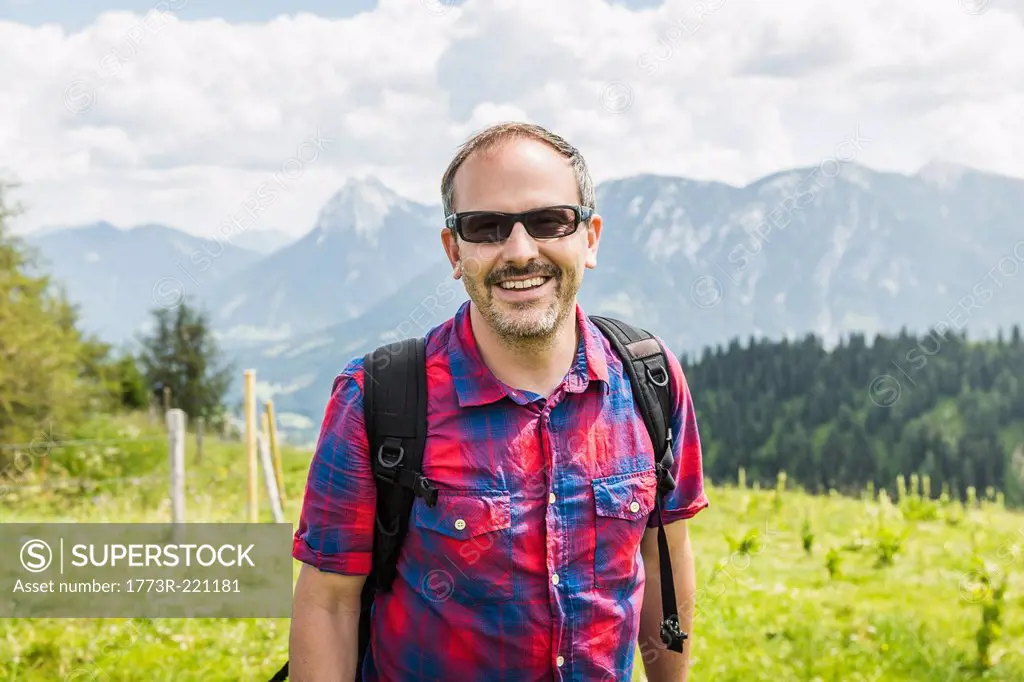 Portrait of mid adult man, Tyrol, Austria