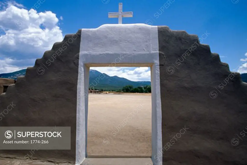 View Through an Adobe Gate, Taos Pueblo, New Mexico