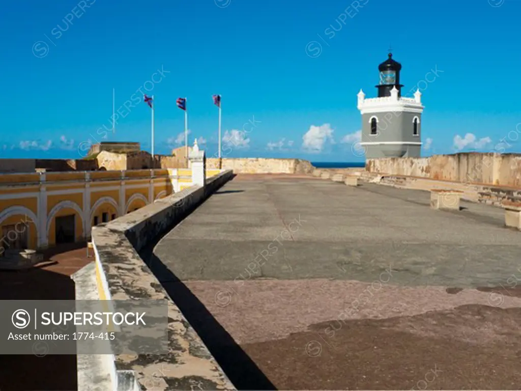 Lighthouse at Fort El Morro, Old San Juan, Puerto Rico