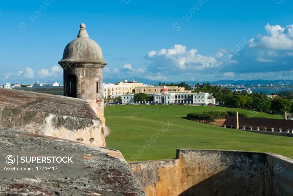View of Old San Juan from the El Morro Fort, Puerto Rico