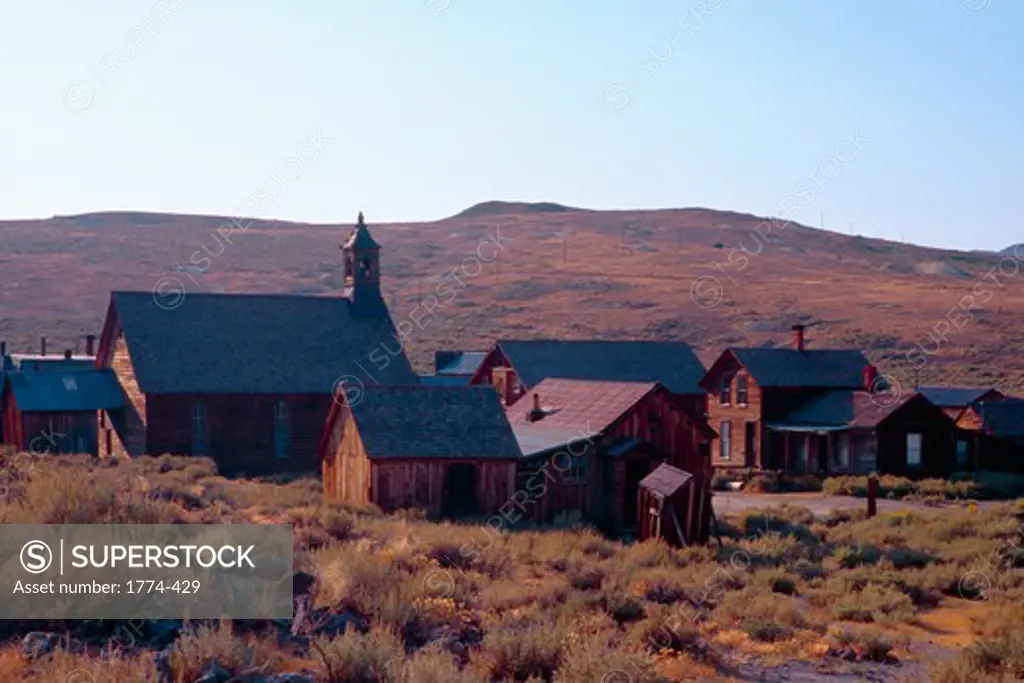 Group of Abandoned Buildings, Bodie State Historic Park, California, USA