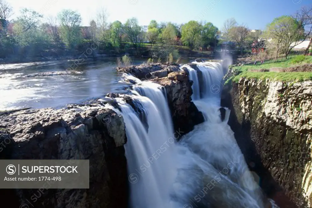 Waterfall, Great Falls, Passaic River, Paterson, Passaic County, New Jersey, USA
