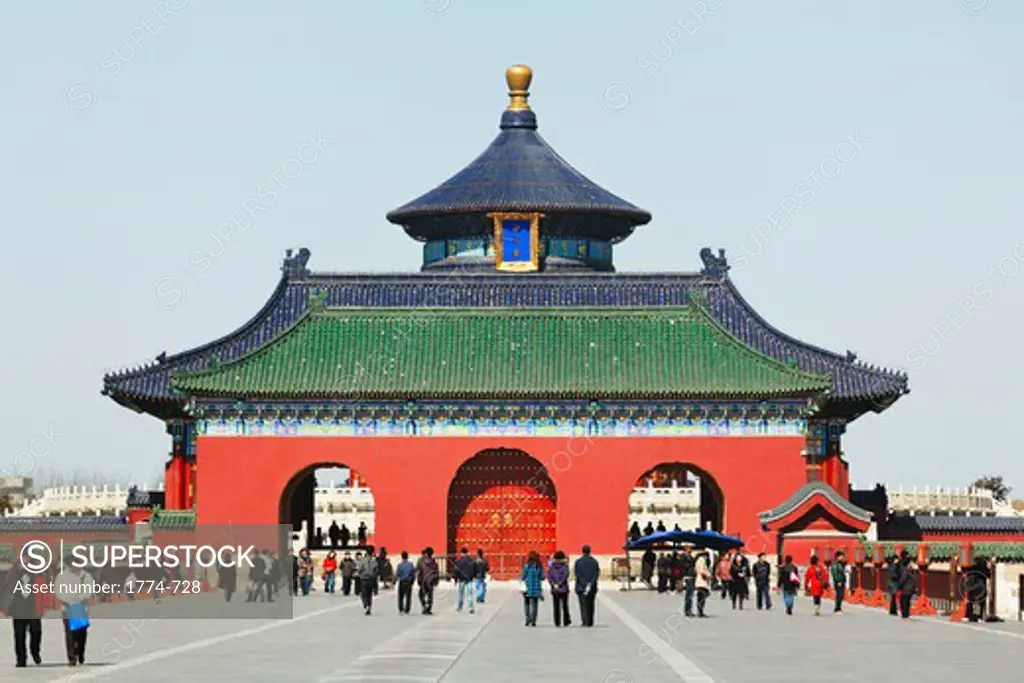 China, Beijing, Entrance Gate of Temple Of Heaven