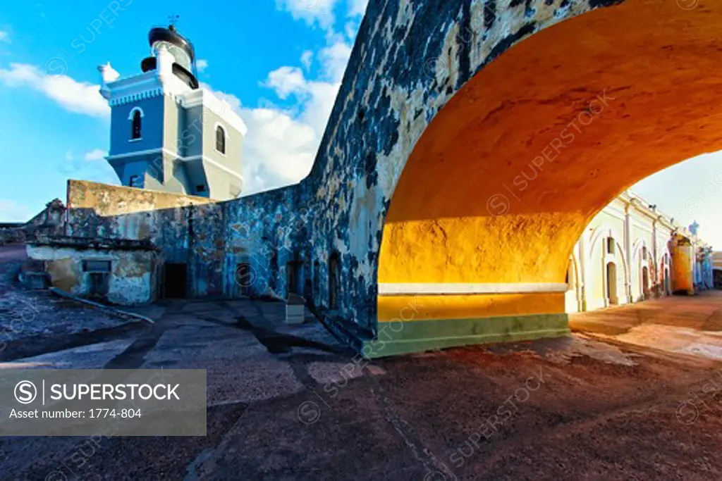 Puerto Rico, Old San Juan, Lighthouse in Fort El Morro