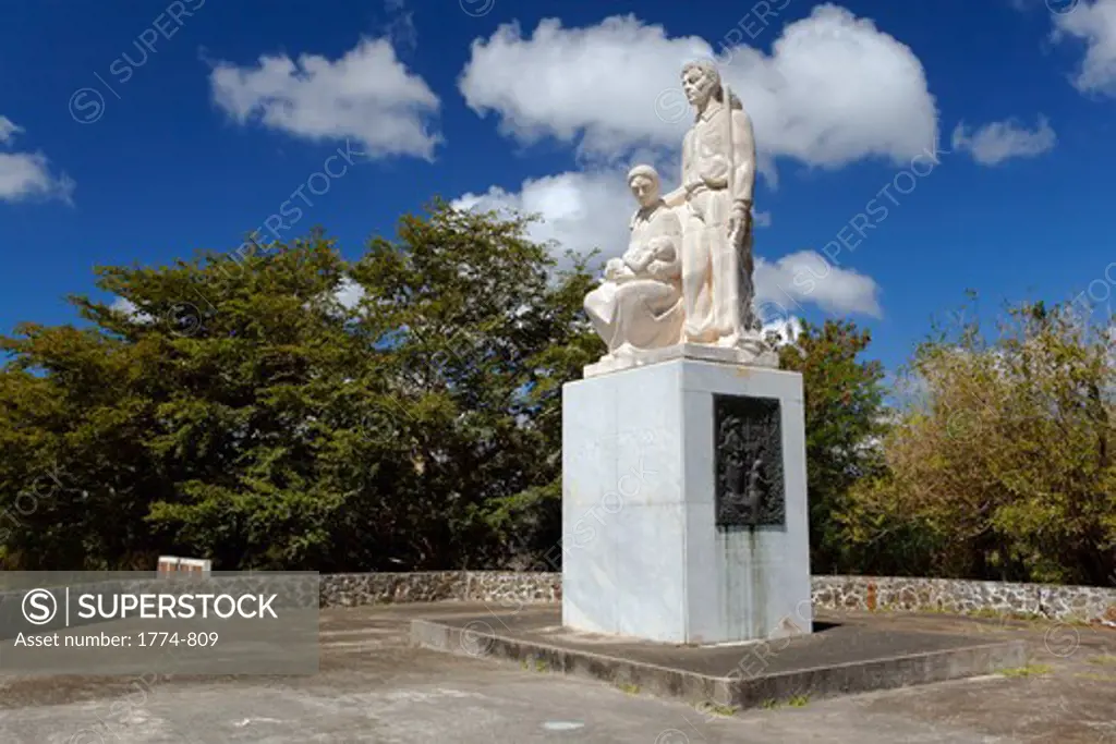 Puerto Rico, Salinas, View of Monument to Puerto Rican Countryman