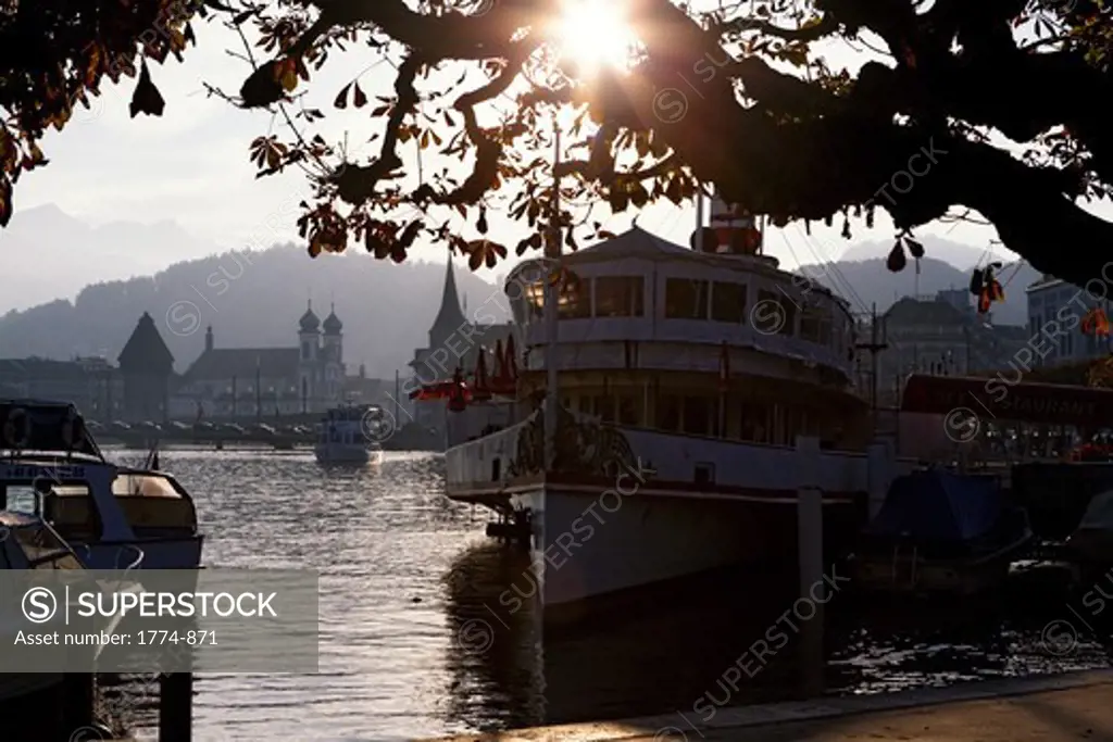 View of the city from the Lake Lucerne, Lucerne, Switzerland