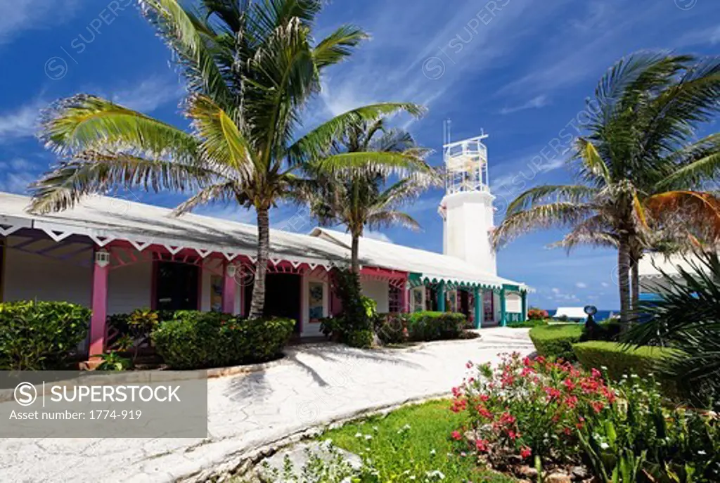 Lighthouse in a park, Punta Sur, Isla Mujeres, Quintana Roo, Yucatan Peninsula, Mexico