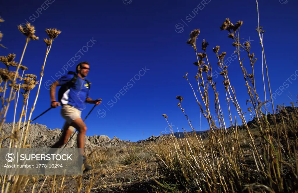 A man endurance training