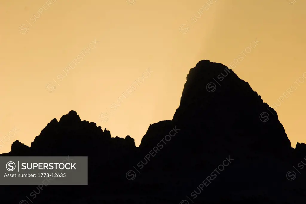Sunrise over Grand Teton, Wyoming