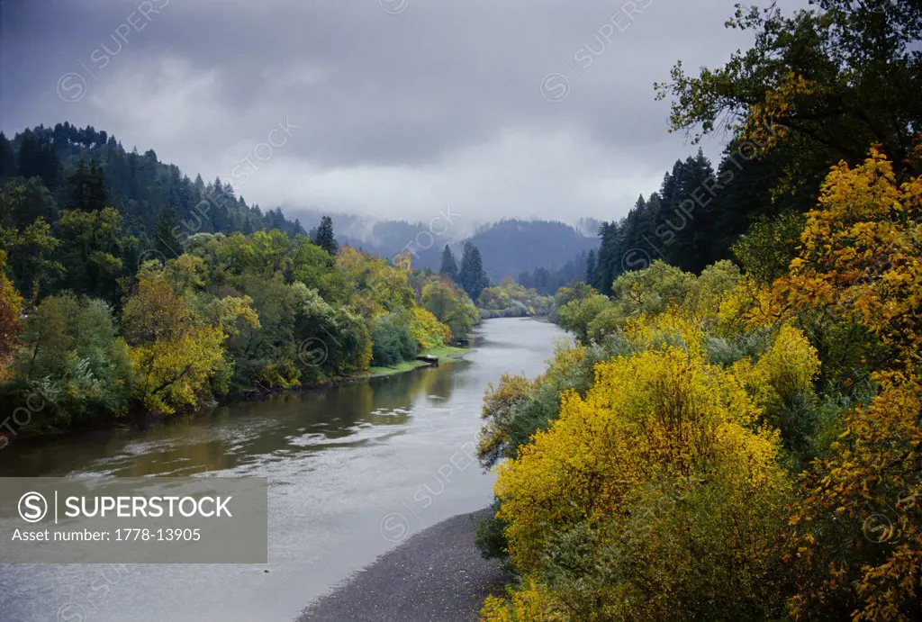 Autumn landscape, Russian River, California